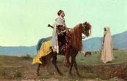 Gustave Boulanger An Arab Horseman oil painting reproduction